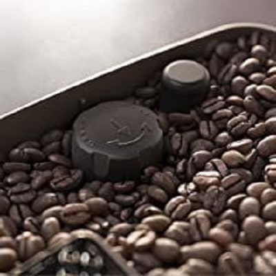 Molette de réglage de la mouture dans le bac à grains de la Philips LatteGo Série 3200