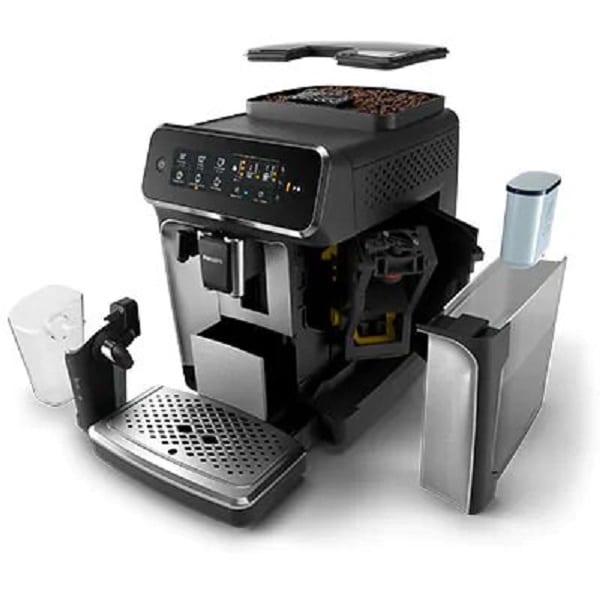 Principaux éléments amovibles de la Philips LatteGo Série 3200 pour le nettoyage