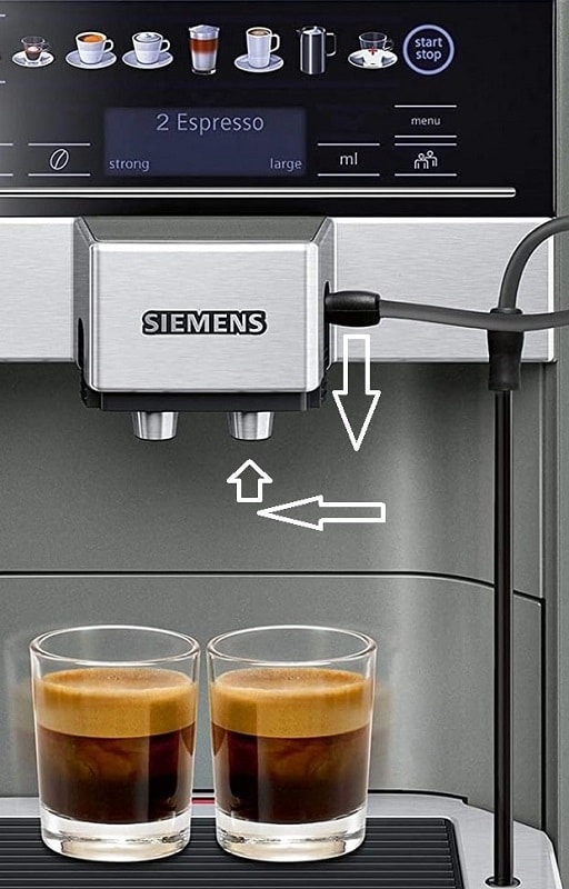 Boissons lactées préparées avec la Siemens EQ.6 Plus S500